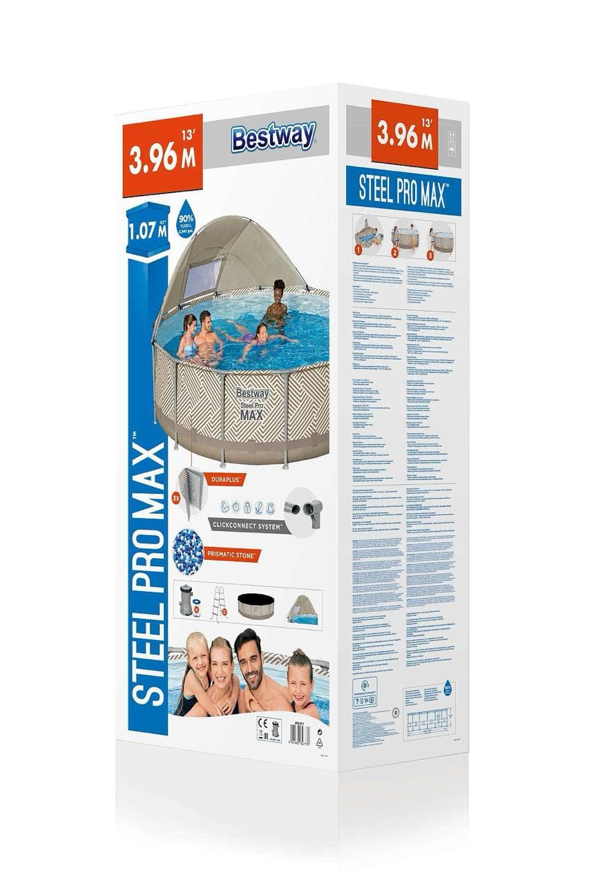 Каркасный бассейн Steel Pro Max — лето в собственном дворе!
